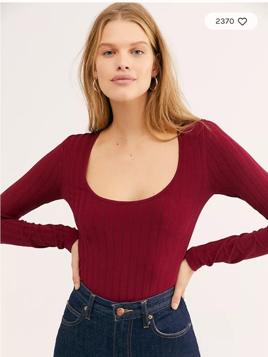 Intimately By Free People Tops - Intimately Free People Lucky You Layering Top- Burgundy